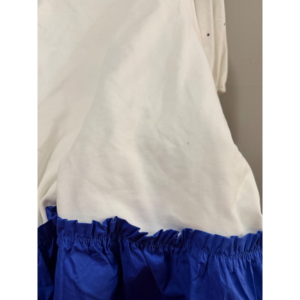 Peach Love California Born to Sparkle Dress Large White Blue Patriotic Sparkle - Picture 5 of 7